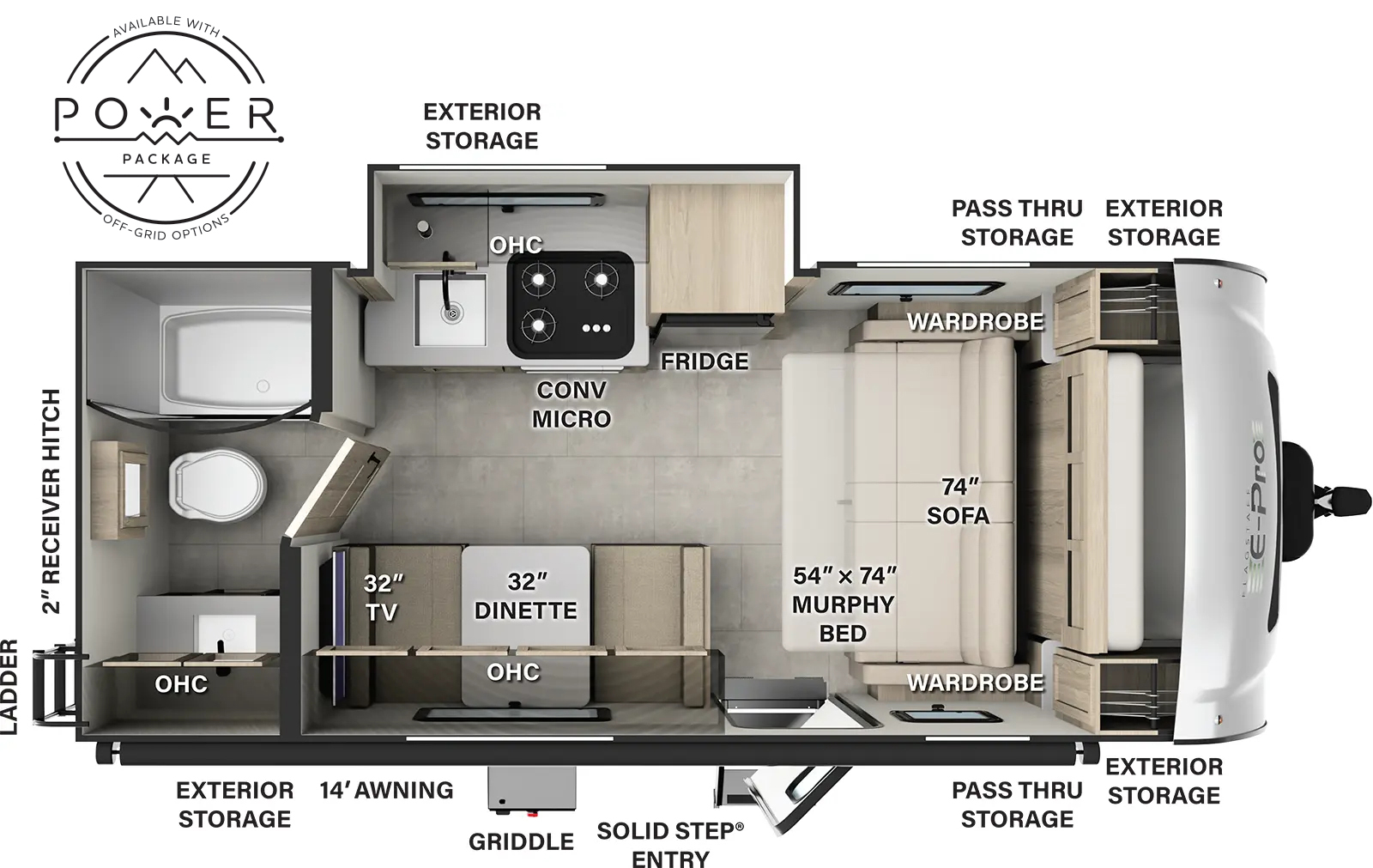 Flagstaff E Pro E19FDS Floorplan